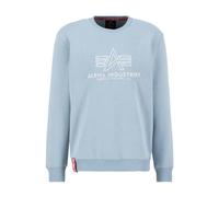 Alpha Industries Felpa con Ricamo Basic Sweater da Uomo Greyblue