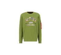 Alpha Industries College Camo Sweatshirt Verde S Uomo