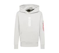 ALPHA INDUSTRIES Felpa grigio chiaro / bianco Uomo ALPHA INDUSTRIES XXL