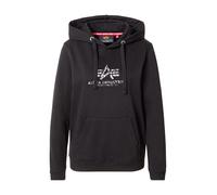 Alpha Industries Basic Big Logo Mirror Leo Hoodie Taglia XS - Nero
