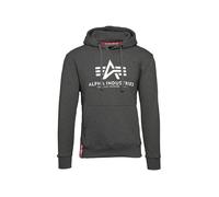 Alpha Industries Basic Big Logo Hoodie Taglia S - Grigio