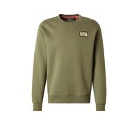 ALPHA INDUSTRIES Felpa marrone / cachi / oliva / bianco lana Uomo ALPHA INDUSTRIES XXXL marrone / cachi / oliva / bianco lana