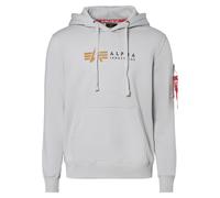 Alpha Industries Alpha Label Hoodie Taglia L - Grigio
