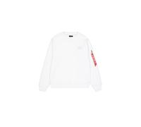 ALPHA INDUSTRIES Felpa nero / bianco Uomo ALPHA INDUSTRIES XXL nero / bianco