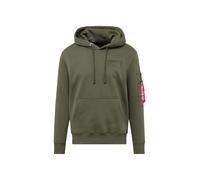 ALPHA INDUSTRIES Felpa oliva / rosso / bianco Uomo ALPHA INDUSTRIES S