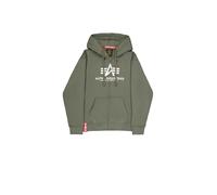 Alpha Industries Basic Zip Hoody, Felpa Uomo, Dark Olive, M