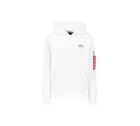 ALPHA INDUSTRIES Felpa rosso / nero / bianco, Taglia M