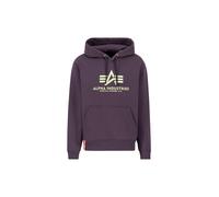 Felpa con cappuccio Alpha Industries Basic Violet 2XL