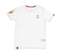Alpha Industries - Flame Tee Hot Wheels T-Shirt - - Tops - Uomo - Bianco - XL