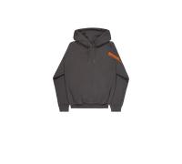 Alpha Industries Flock Logo Hoodie Taglia L - Grigio