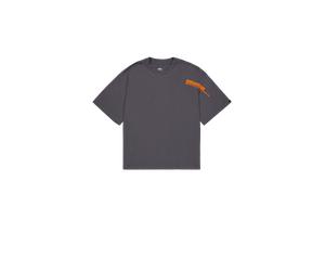 Alpha Industries Flock Logo T-Shirt Magliette Taglia XS - Grigio