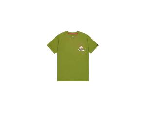 Alpha Industries Flying Buzz Small Logo T-Shirt Magliette Taglia L - Verde muschio
