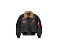 Alpha Industries G-1 Devils Brigade Faux Leather Giacche bomber Taglia M - Nero
