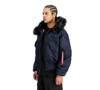 Alpha Industries 45/P Hooded Custom Loose Giacche bomber Taglia L - Blu scuro