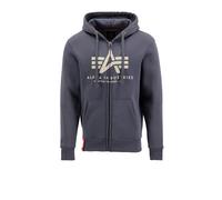 ALPHA INDUSTRIES Giacca di felpa crema / grigio Uomo ALPHA INDUSTRIES M