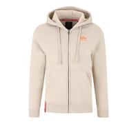 Alpha Industries Basic Small Logo Zip Hoodie Taglia M - Beige