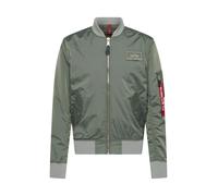 ALPHA INDUSTRIES Giacca di mezza stagione grigio chiaro / cachi / rosso / nero, Taglia S