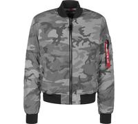 ALPHA INDUSTRIES Giacca di mezza stagione grigio / grigio scuro / rosso rubino / nero, Taglia S