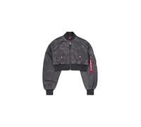 Alpha Industries MA-1 Vintage Cropped Giacche Bomber Taglia S - Grigio