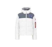 ALPHA INDUSTRIES Giacca di mezza stagione 'HP NASA' genziana / grigio scuro / rosso sangue / bianco Uomo ALPHA INDUSTRIES XXL genziana / grigio scuro / rosso sangue / bianco