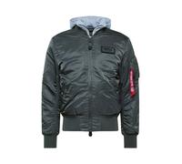 ALPHA INDUSTRIES Giacca di mezza stagione 'MA-1 D-Tec' grigio basalto / rosso / bianco Uomo ALPHA INDUSTRIES S grigio basalto / rosso / bianco