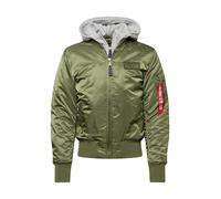 ALPHA INDUSTRIES Giacca di mezza stagione 'MA-1 D-Tec' verde / rosso Uomo ALPHA INDUSTRIES XXXL verde / rosso