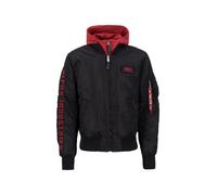 ALPHA INDUSTRIES Giacca di mezza stagione 'Ma-1' rosso / nero Uomo ALPHA INDUSTRIES M