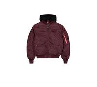 Alpha Industries MA-1 TT Hood Cold Weather Giacche Bomber Taglia M - Rosso