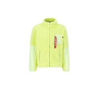 ALPHA INDUSTRIES Giacca di mezza stagione 'Sherpa' giallo neon / rosso, Taglia L