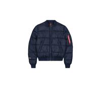 Alpha Industries MA-1 Logo Puffer Giacche Bomber Taglia XL - Blu scuro