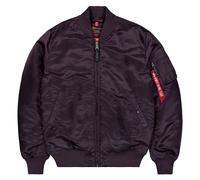 ALPHA INDUSTRIES Giacca di mezza stagione 'MA-1 VF 59' melanzana / rosso sangue / bianco Uomo ALPHA INDUSTRIES L melanzana / rosso sangue / bianco