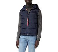 Alpha Industries Gilet con cappuccio FD Uomo Rep.Blue