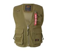 Alpha Industries Mesh Utility Vest Gilet Taglia L - Verde