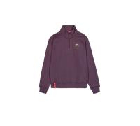 Alpha Industries Half Zip Small Logo Sweatshirt Felpe Taglia S - Prugna