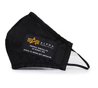 ALPHA INDUSTRIES Heavy Crew Face Mask - Sciarpa tubolare unisex, colore: Nero