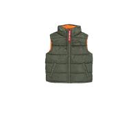 Alpha Industries Hooded Faux Down Puffer Slim Vest Piumino Taglia M - Verde oliva
