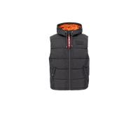 Alpha Industries Hooded Faux Down Puffer Vest Piumino Taglia M - Grigio scuro