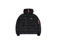 Alpha Industries Hooded Puffer Faux Down Piumino Taglia 2XL - Nero