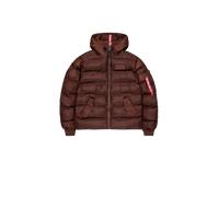 Alpha Industries Hooded Puffer Faux Down Piumino Taglia S -
