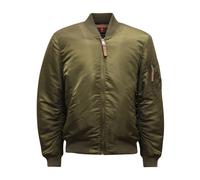 Alpha Industries, ,Jackets ,Uomo ,Verde ,M Giacca Bomber Imbottita Verde Scuro