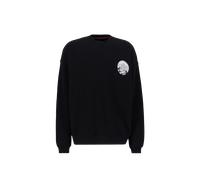 Alpha Industries Japan Wave Warrior Sweatshirt Felpe Taglia S - Nero/Bianco