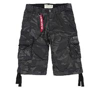 ALPHA INDUSTRIES - Jet Short Camo Short da Uomo, Pantaloncini Uomo