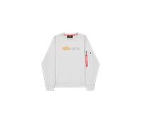 Alpha Industries Label Print Sweater Felpe Taglia M - Grigio