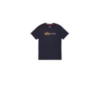 Alpha Industries Label Print T-Shirt Magliette Taglia L - Blu