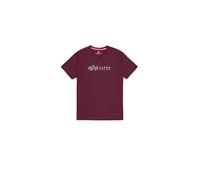 Alpha Industries Label Print T-Shirt Magliette Taglia S - Rosso