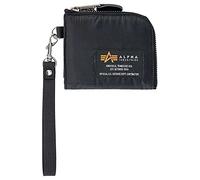 Alpha Industries Label Wallet Portafoglio, Accessori da Viaggio Unisex-Adulto, Black, Taglia Unica