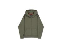 Alpha Industries Label Zip Backprint Hoodie Taglia S - Verde