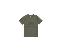 Alpha Industries Logo Print T-Shirt da Uomo Dark Olive L
