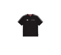 Alpha Industries Logo Track Tape Short Sleeve T-shirt Nero L Uomo