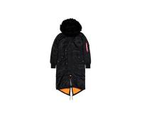 Alpha Industries Long Fishtail Jacket Nero L Donna